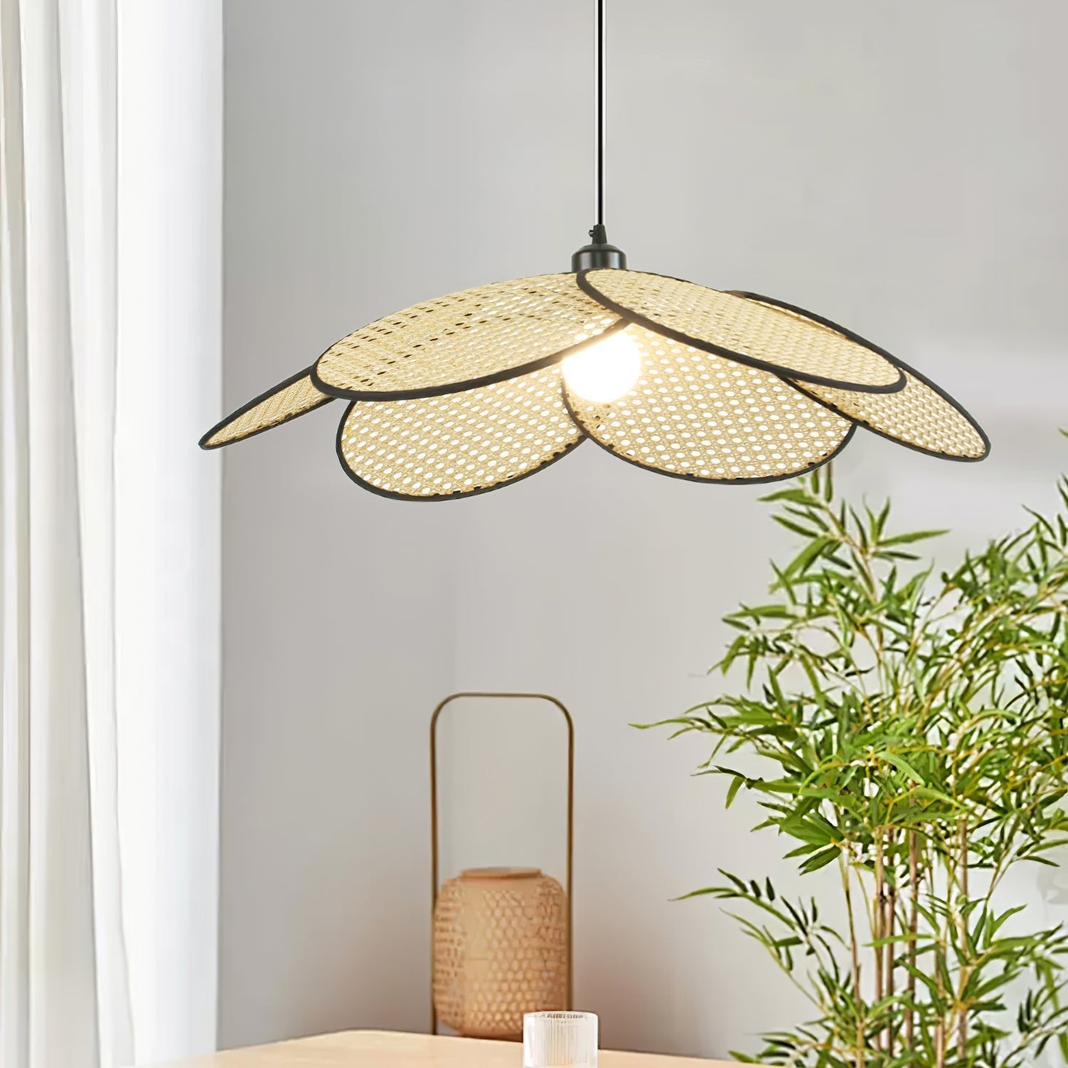 Petals Rattan Pendant Lamp