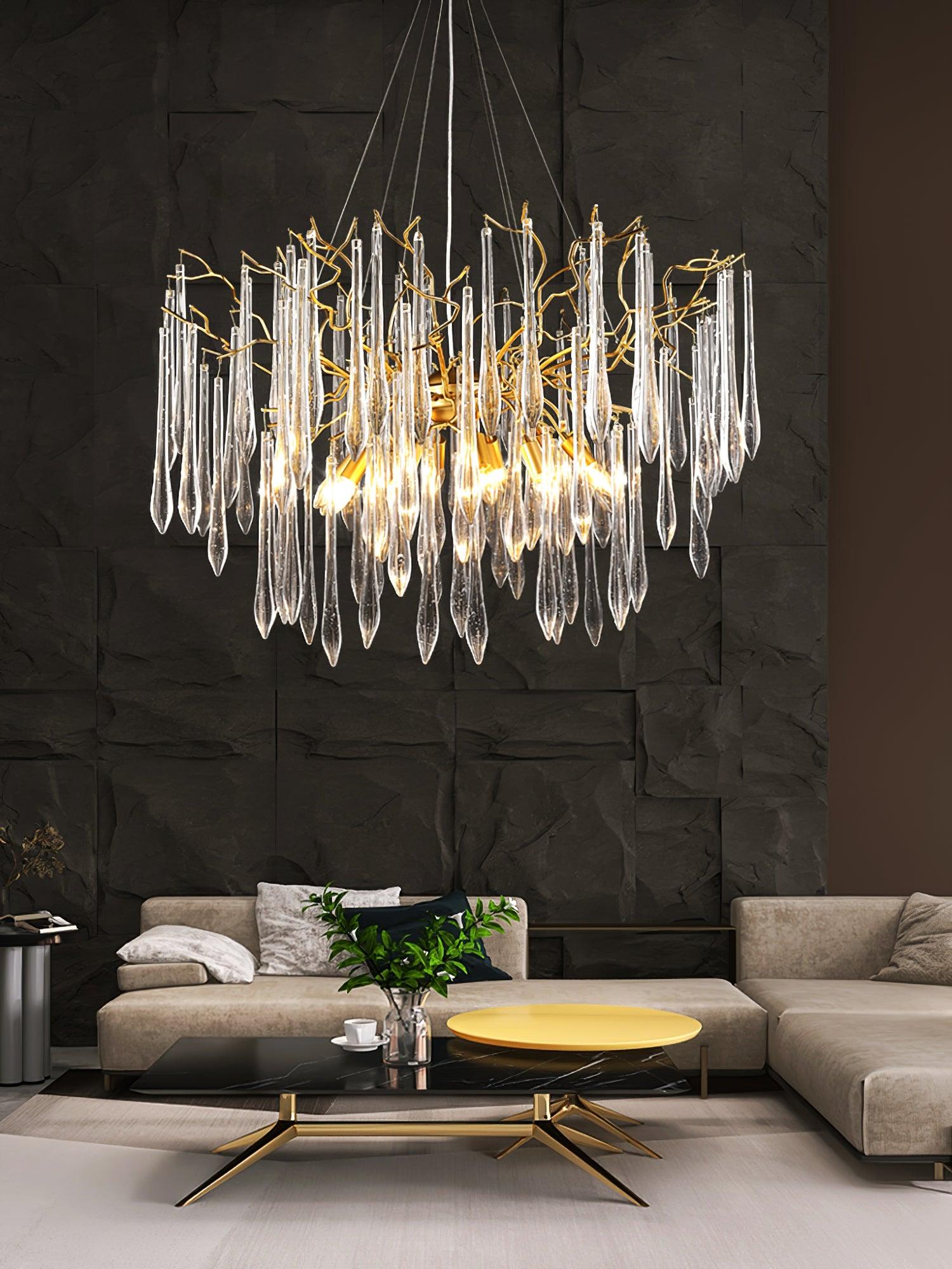 Aqua Funnel Chandelier