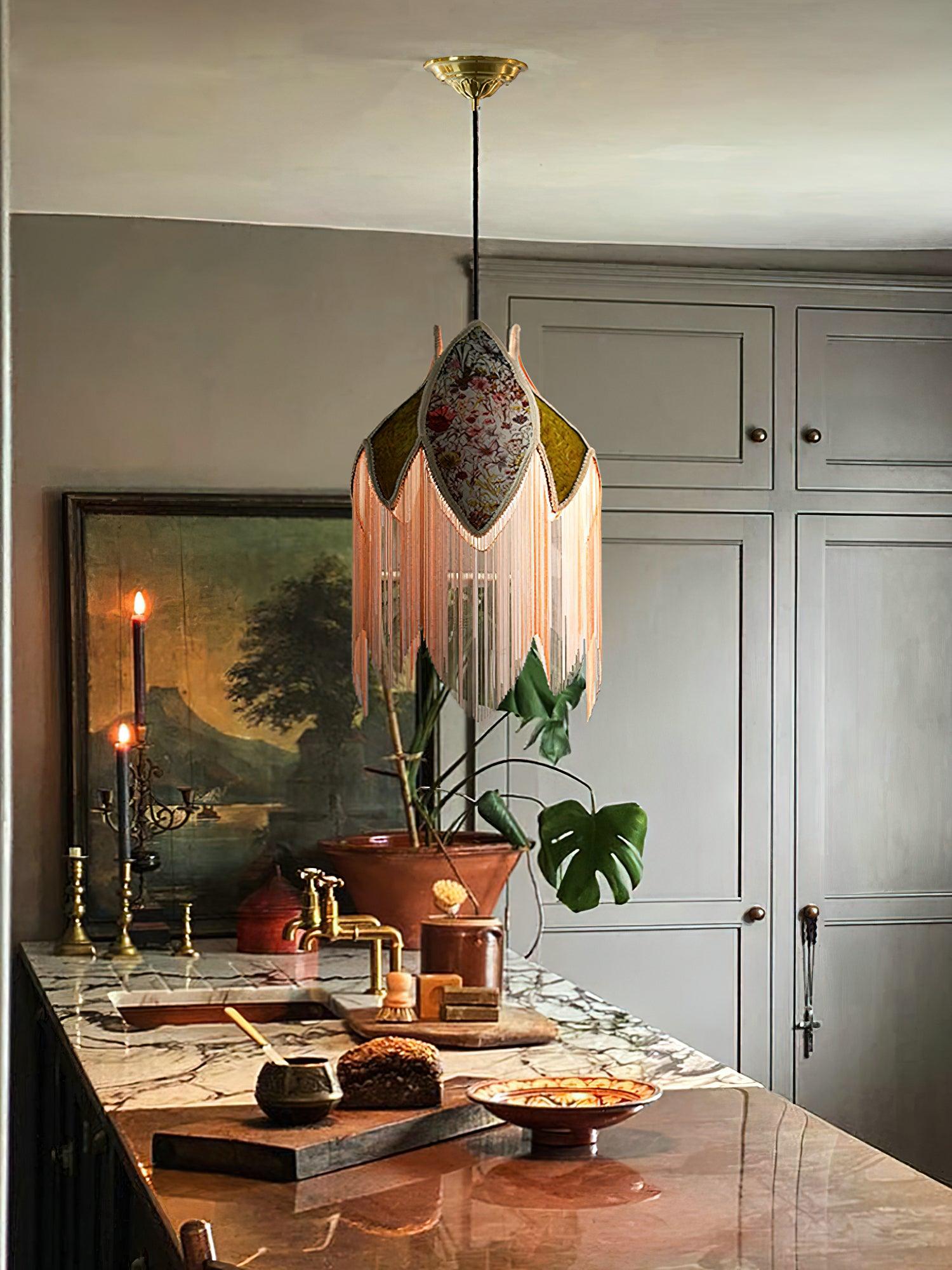 Bette Fringed Pendant Lamp