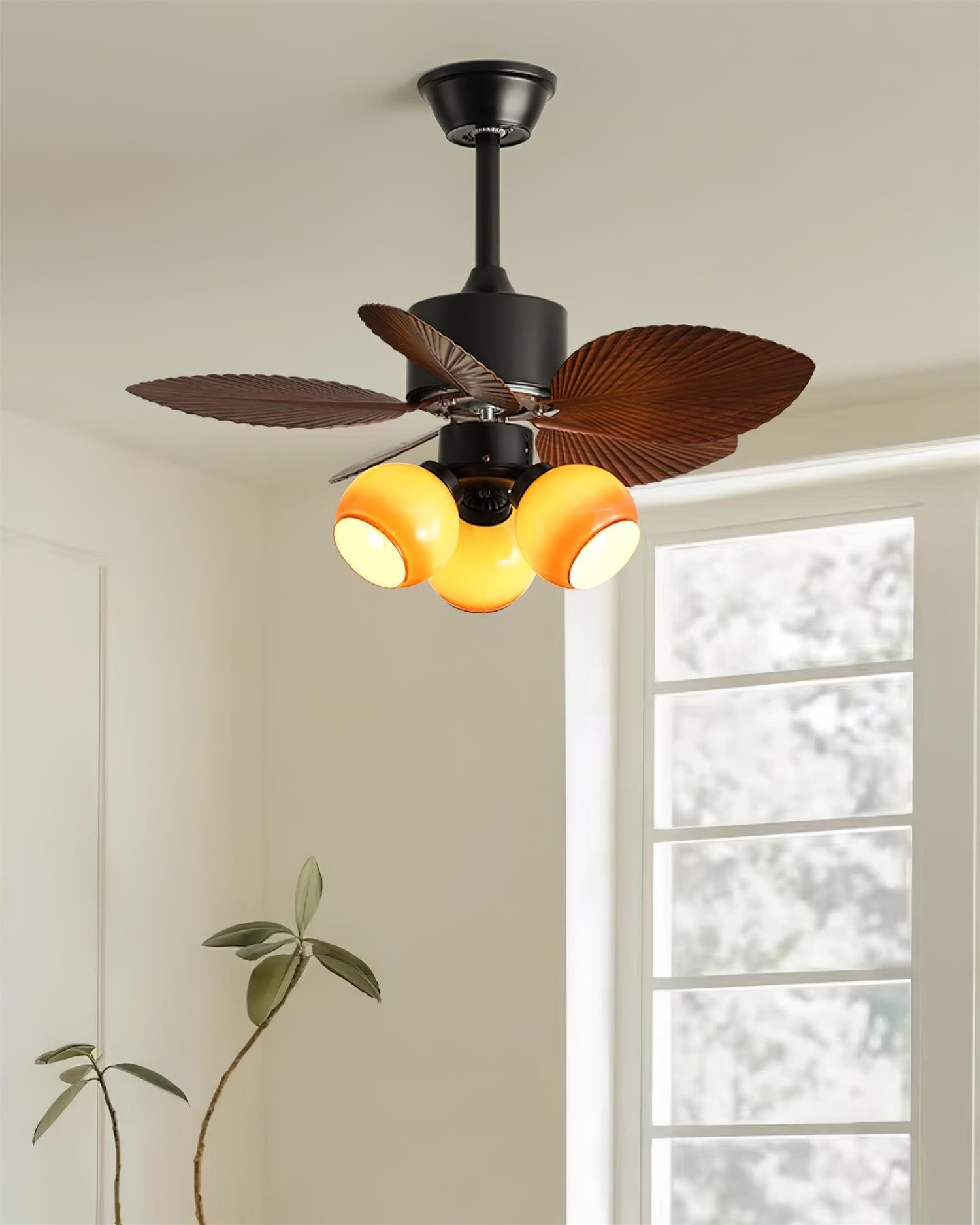 Banana Leaf Breeze Ceiling Fan Light