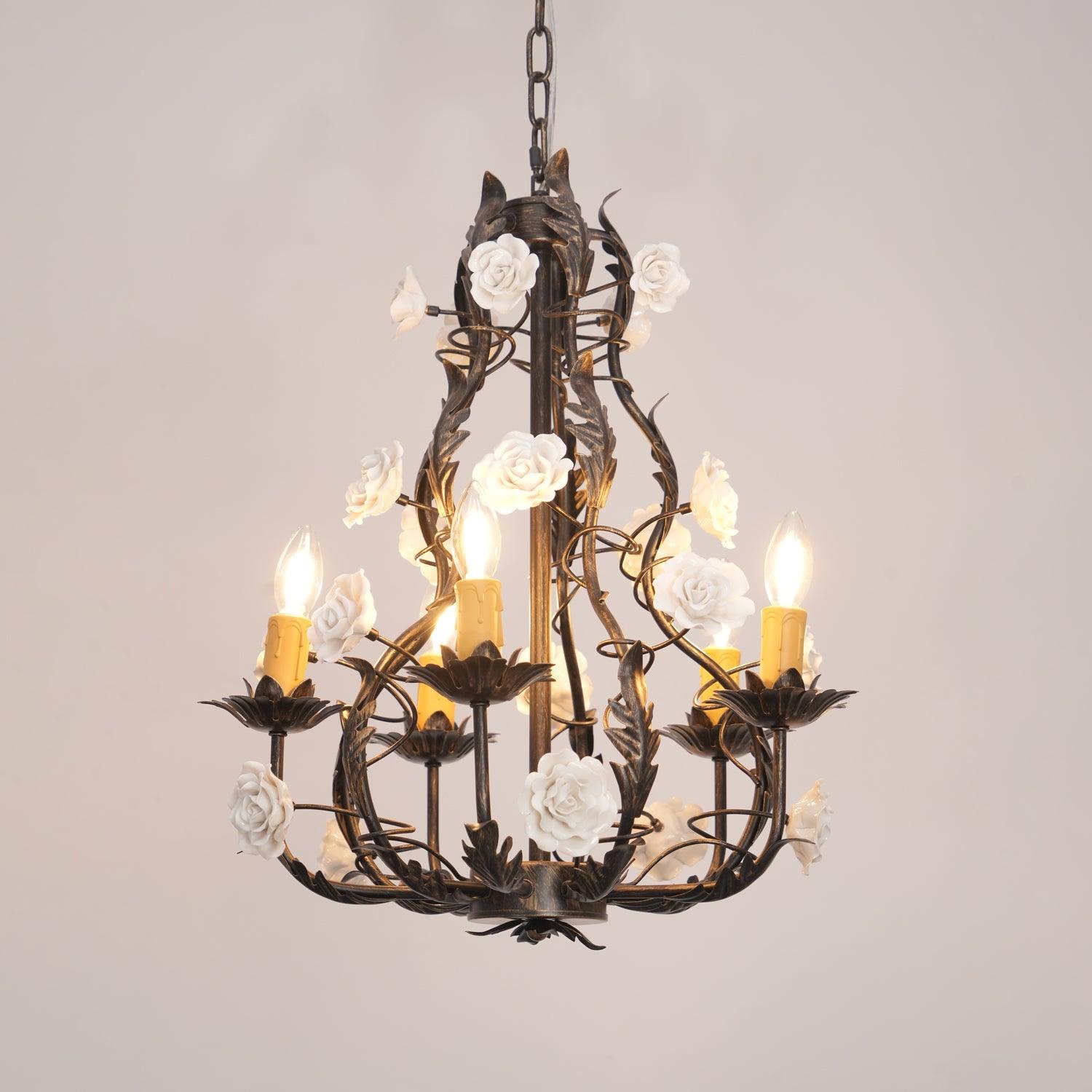 Florentine Rose Garden Chandelier