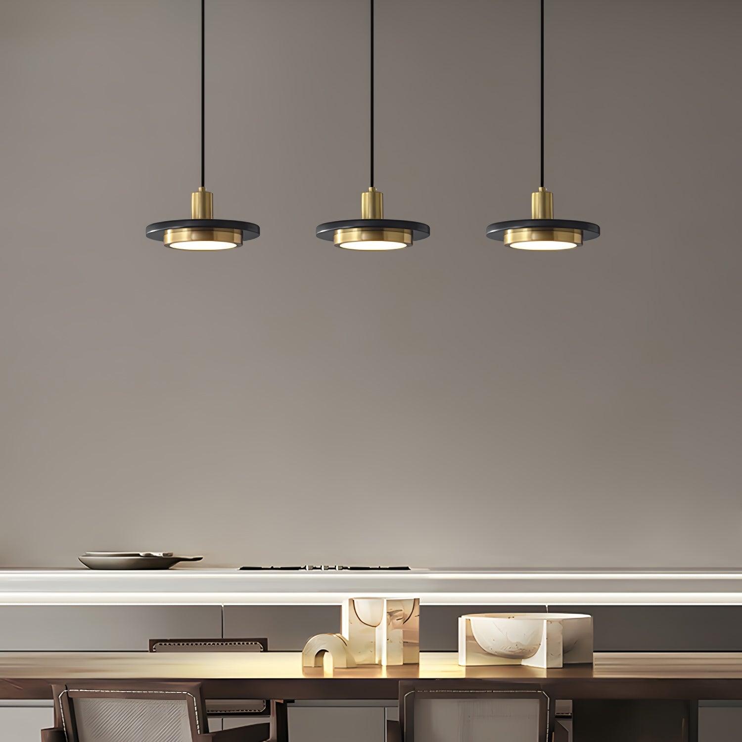 Double Circle Pendant Light