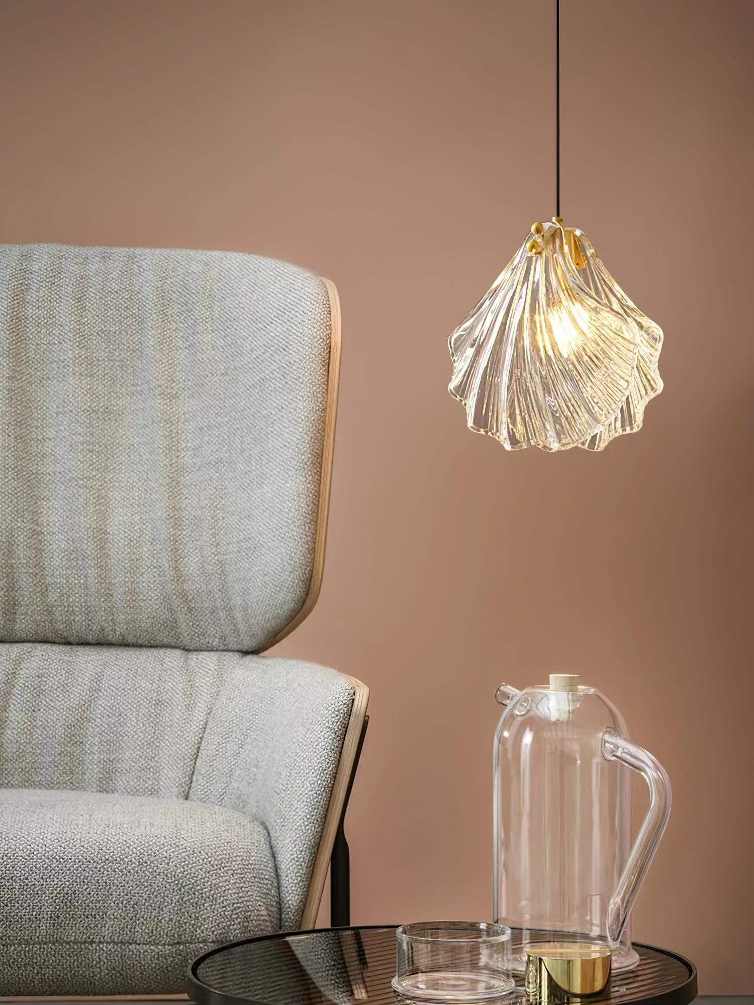 Shell Mini Pendant Swag Light