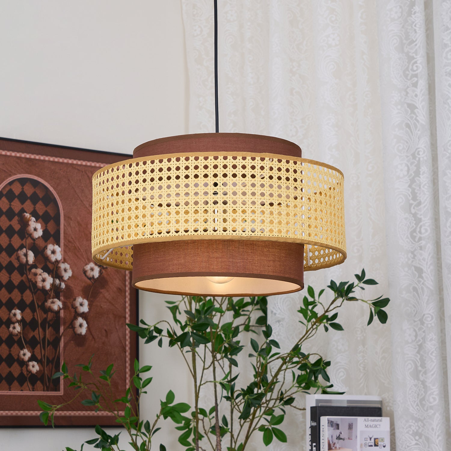 Drum Shade Pendant Light