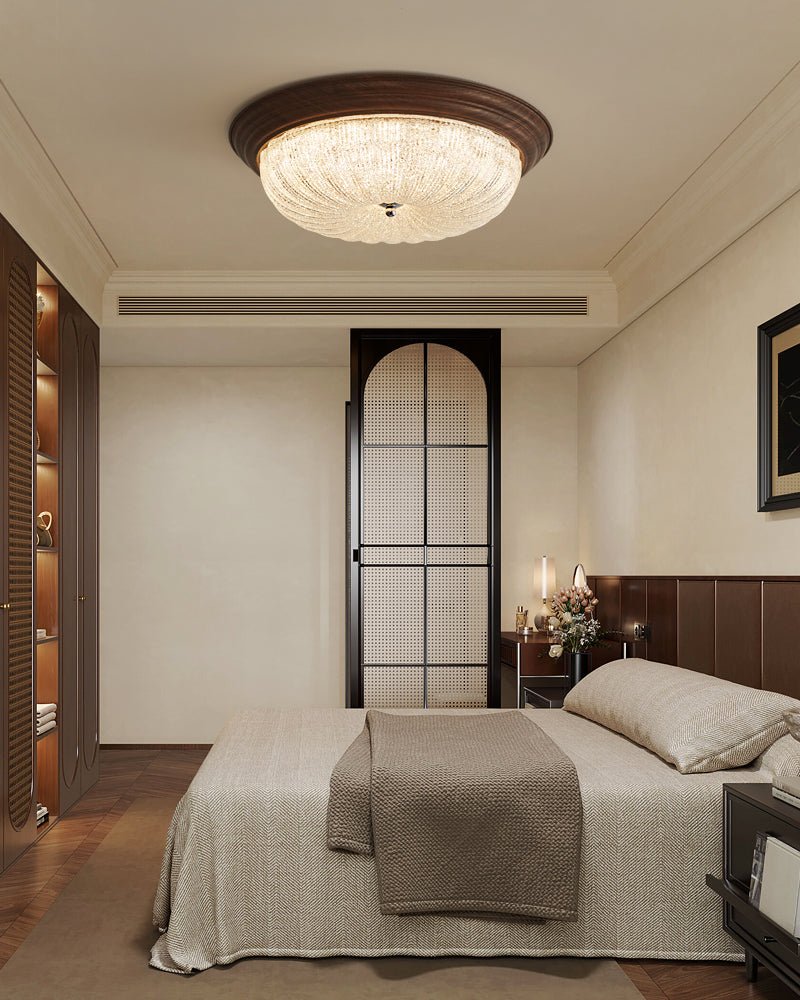 Celestia Walnut Ceiling Light