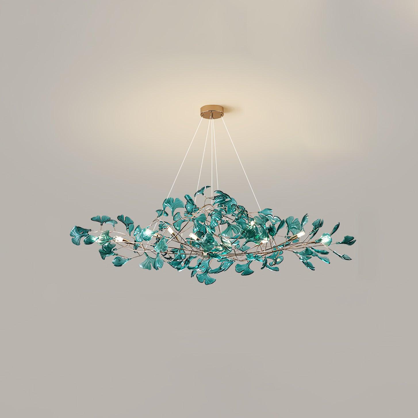 Acrylic Ginkgo Leaf Chandelier