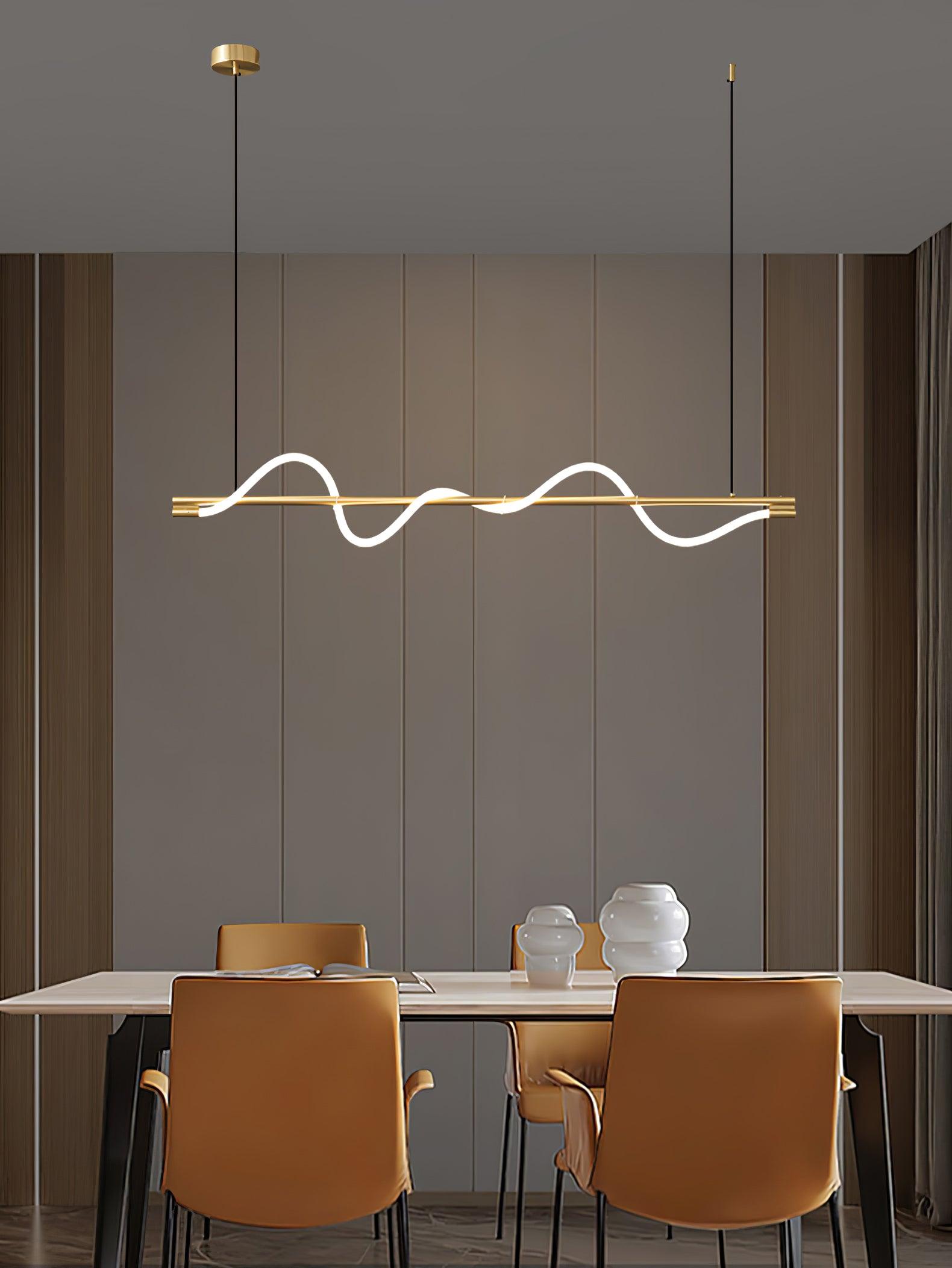 Linear Curve Island Pendant Lamp