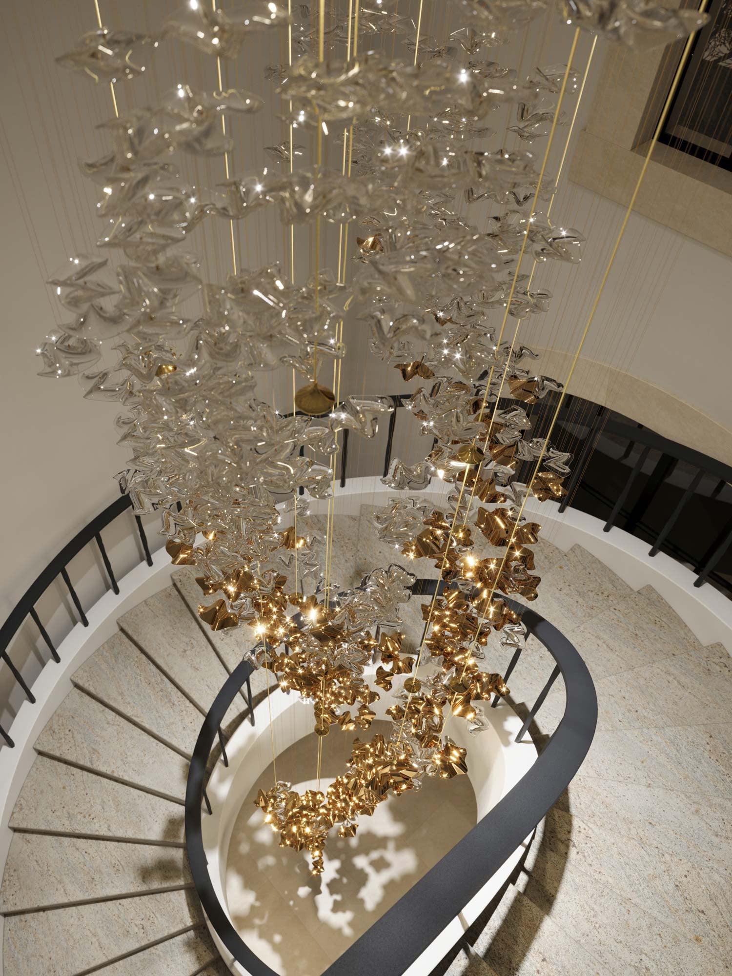 Tidal Stair Chandelier