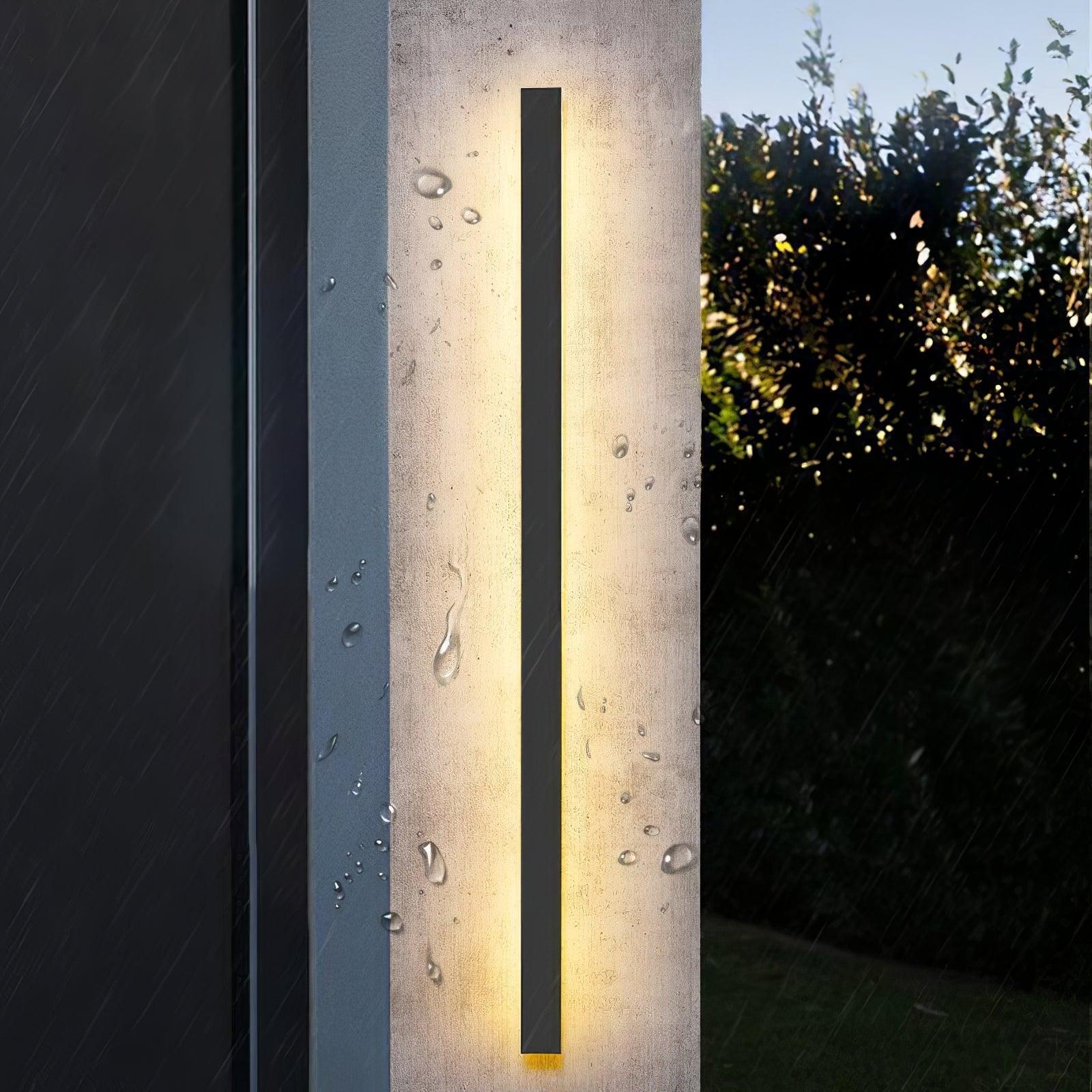 Long Strip Solar Outdoor Sconce