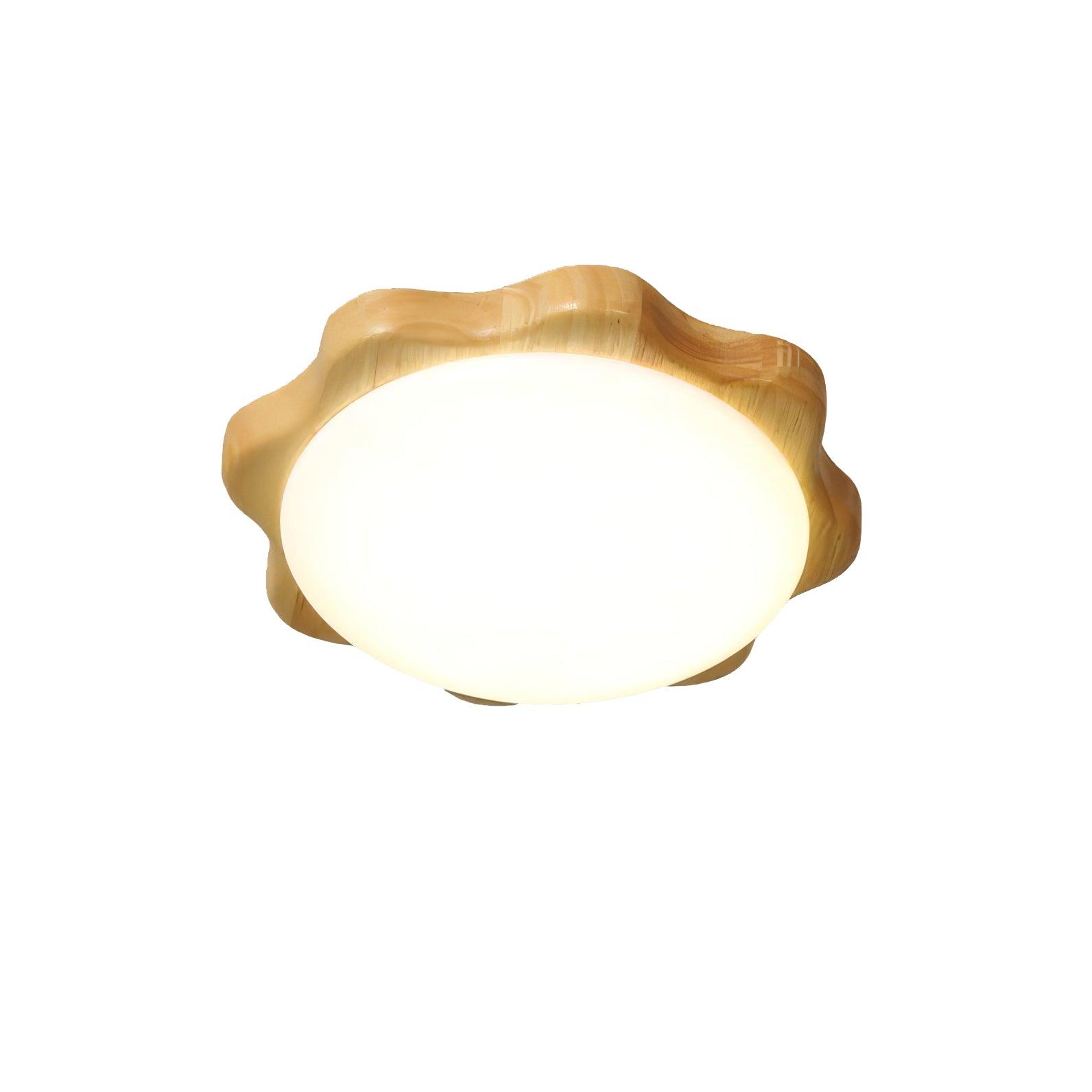 Drum Wood Ceiling Lamp