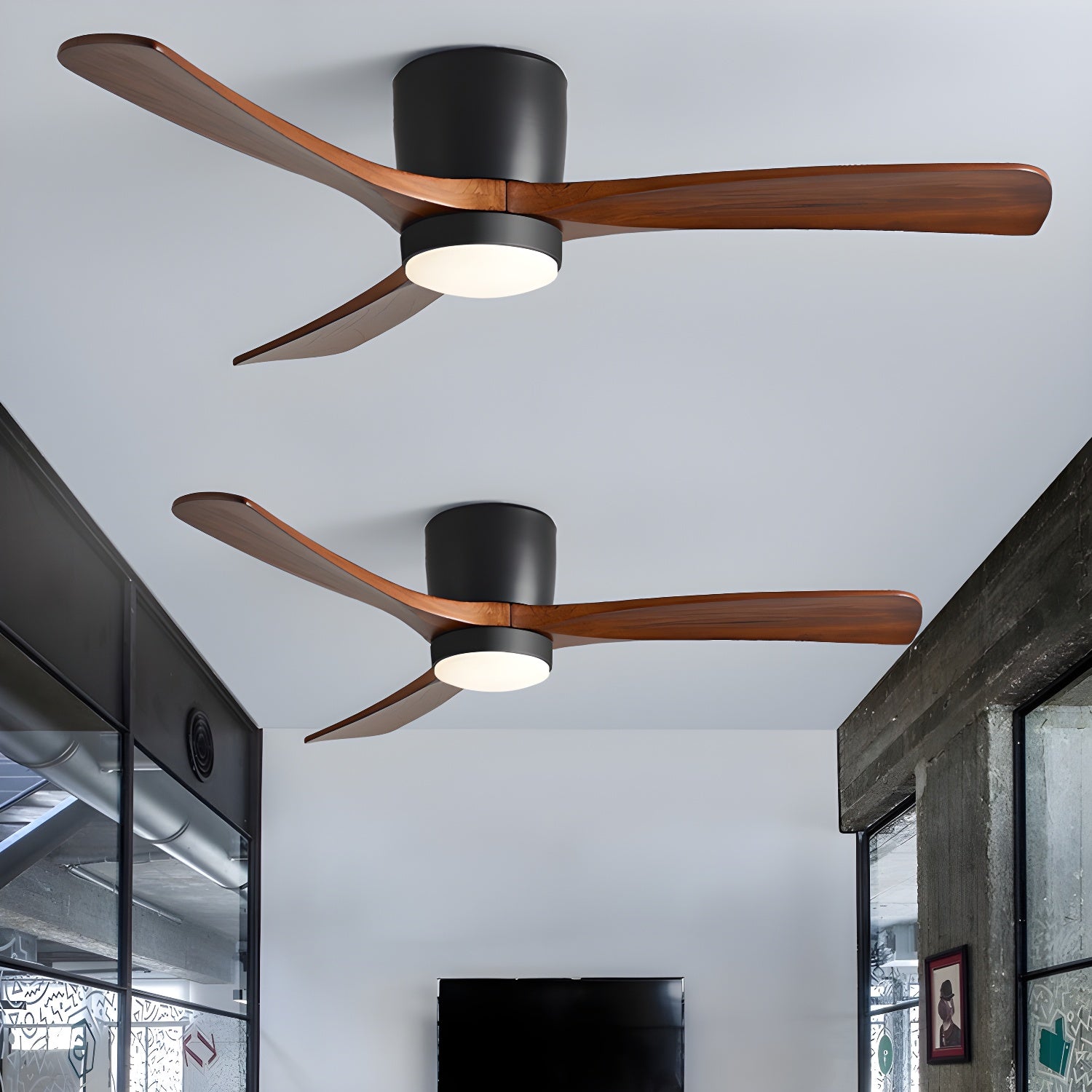 Nordic Wooden 42/48 Ceiling Fan Light