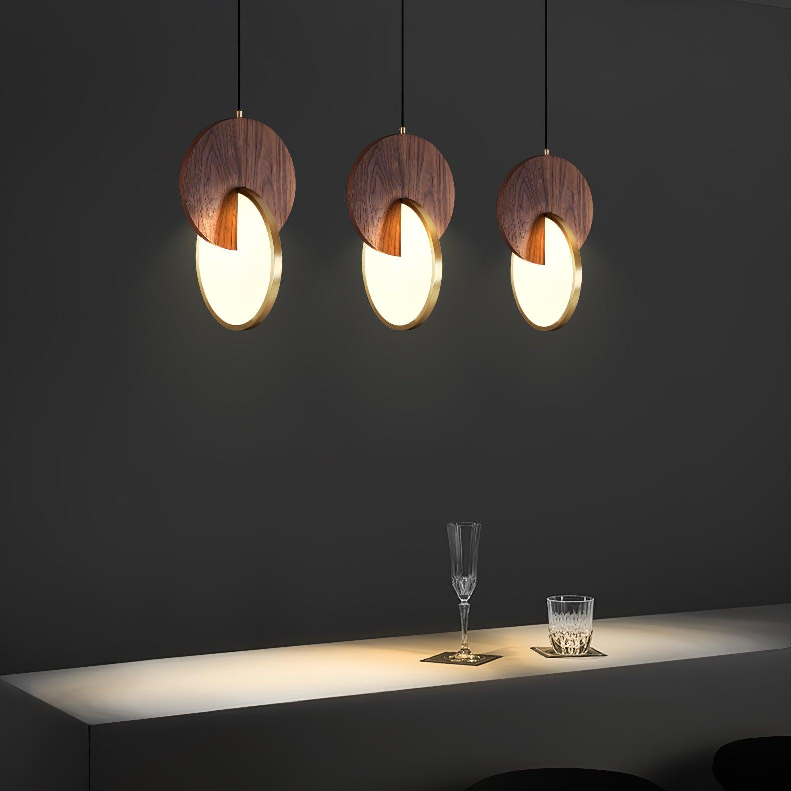 Double Disk Pendant Lamp