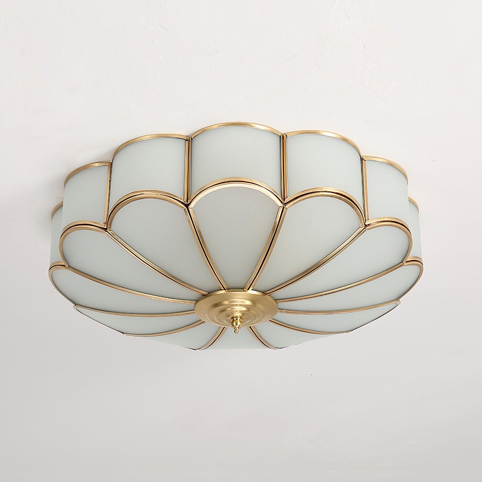 Scalloped Flush Ceiling Light