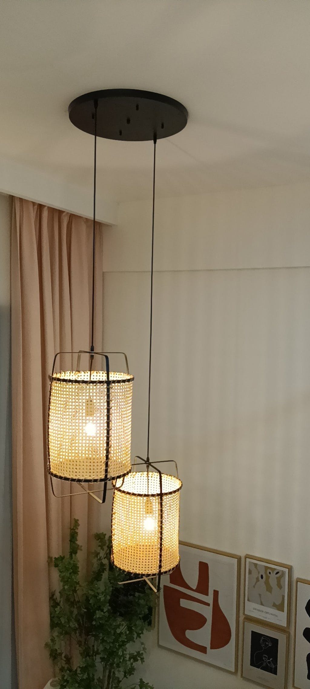 Rattan Cane Pendant Light