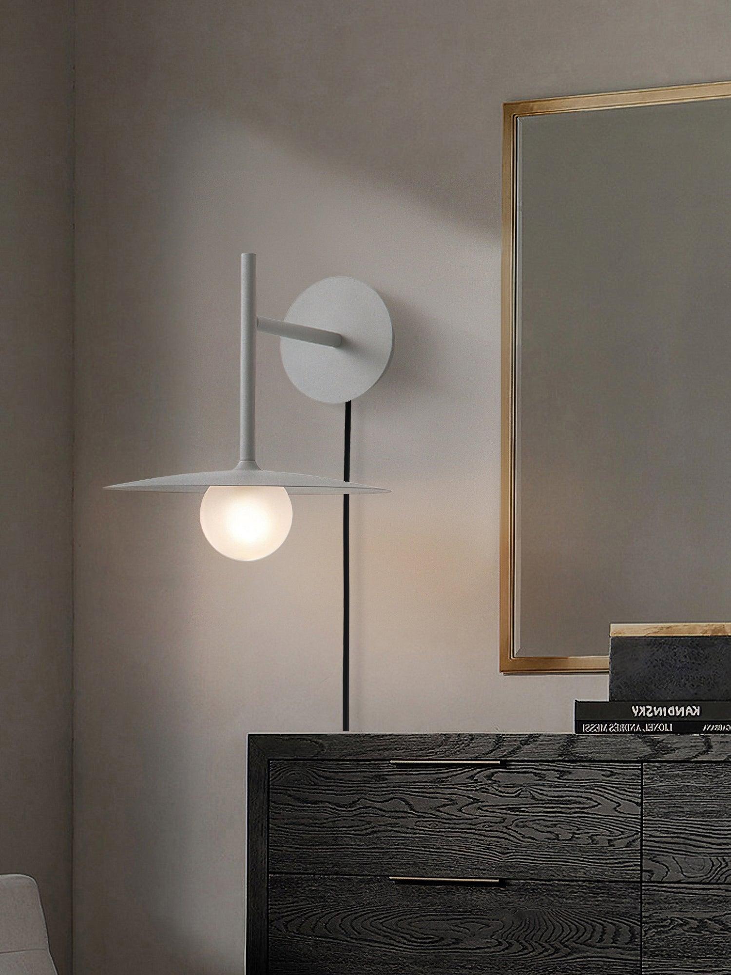 Gea Iron Plug-In Wall Lamp