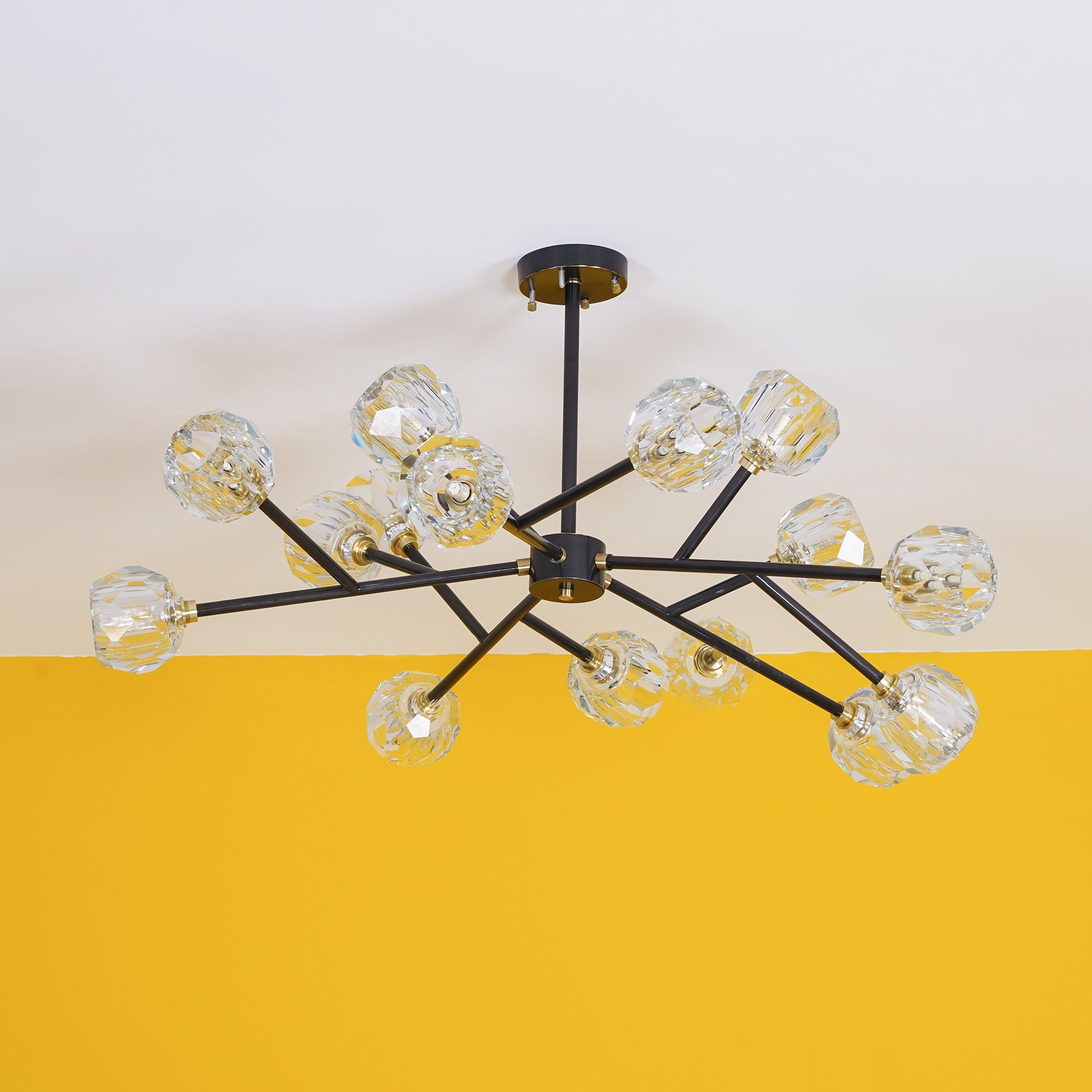 Crystal Ball Round Cluster Chandelier