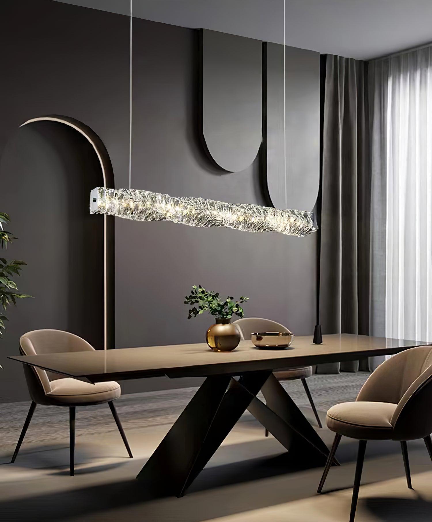 Long Crystal Pendant Lamp