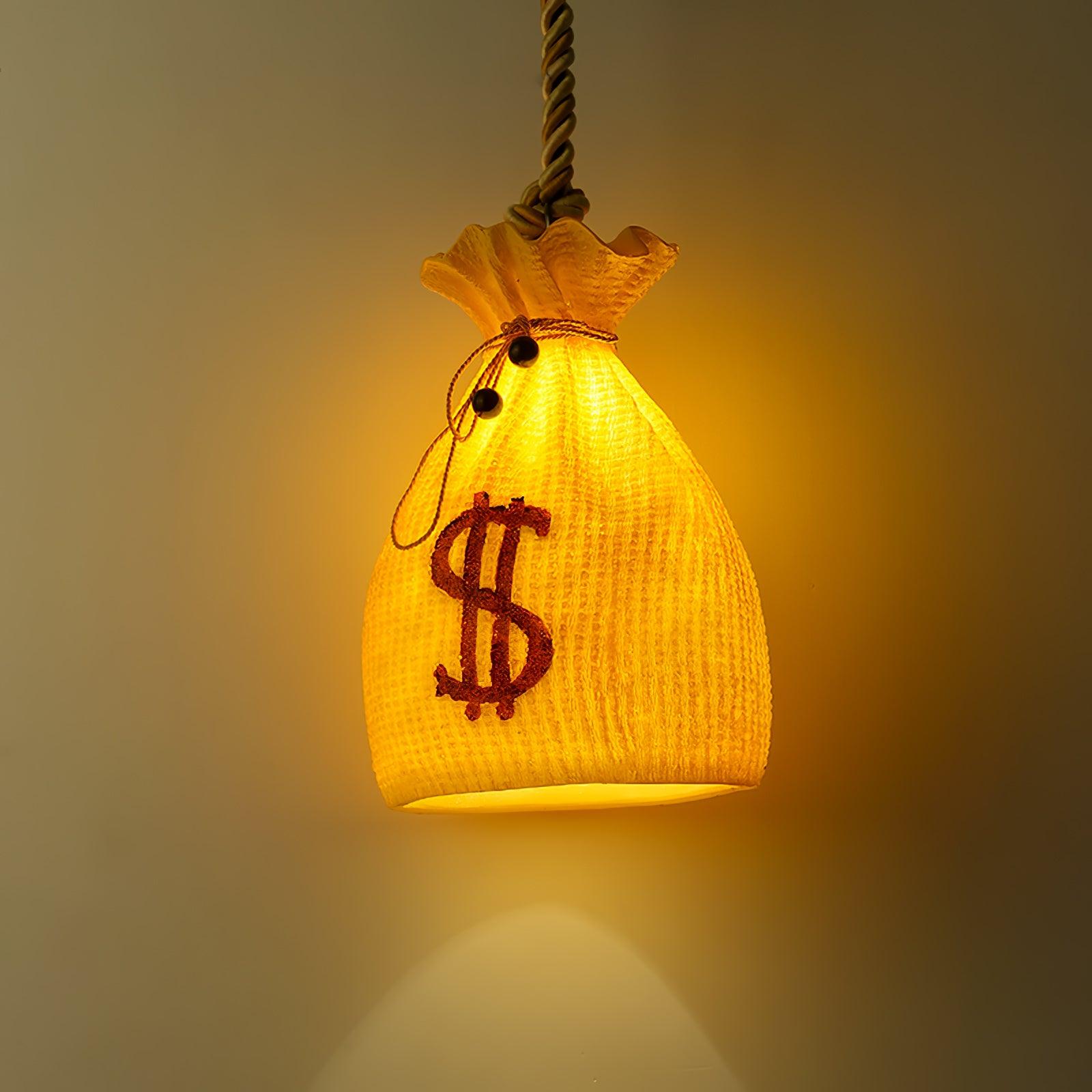 Prosperity Pouch Resin Pendant Lamp