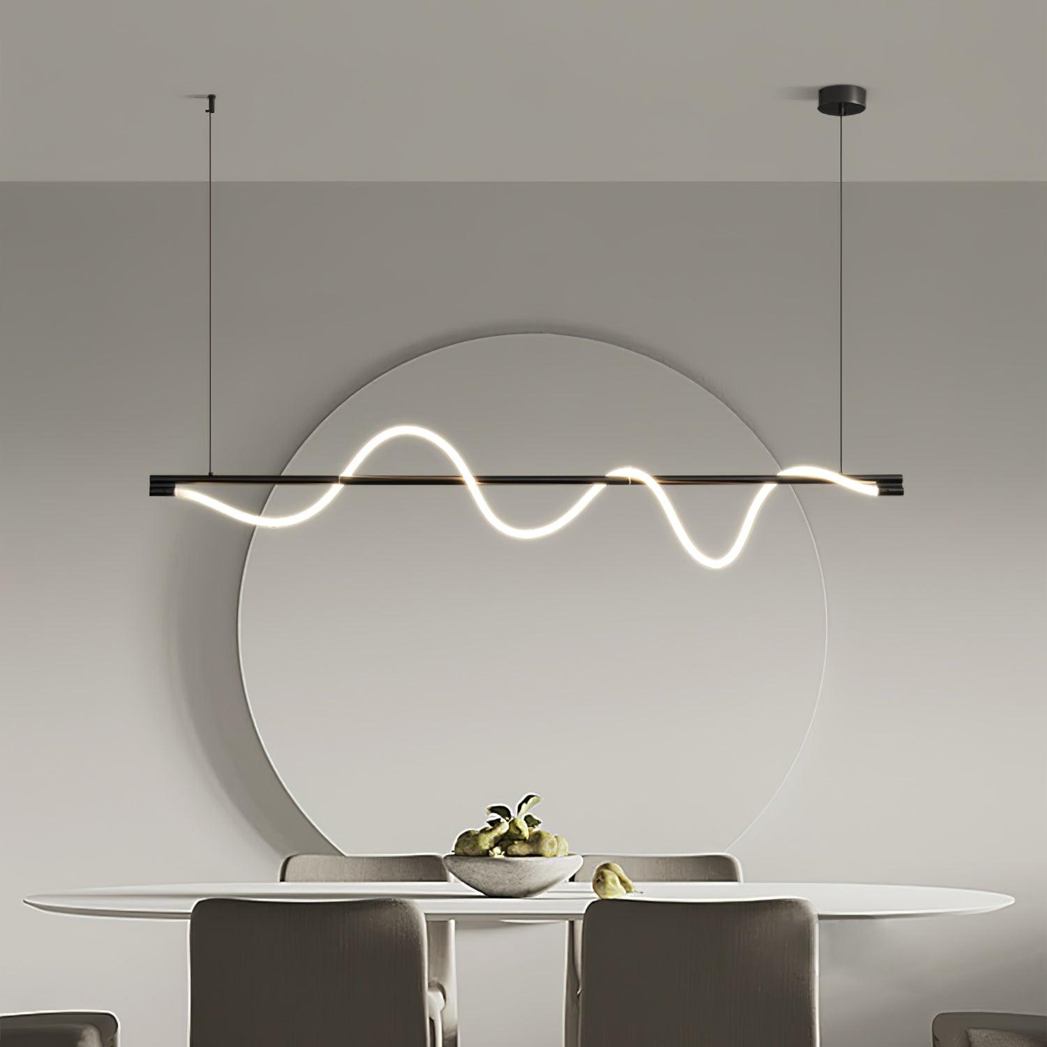 Linear Curve Island Pendant Lamp