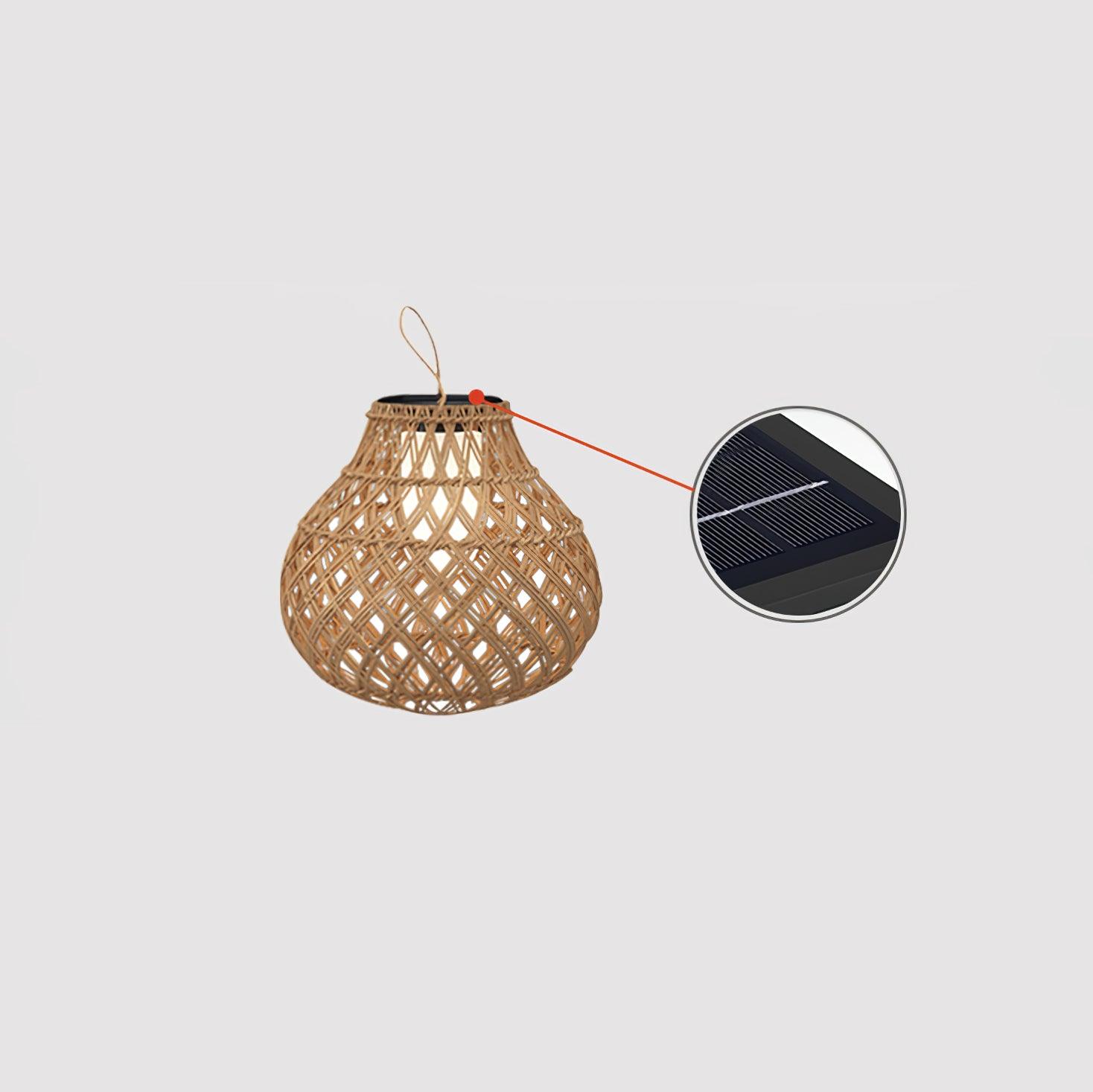 Woven Sphere Lantern Outdoor Lamp