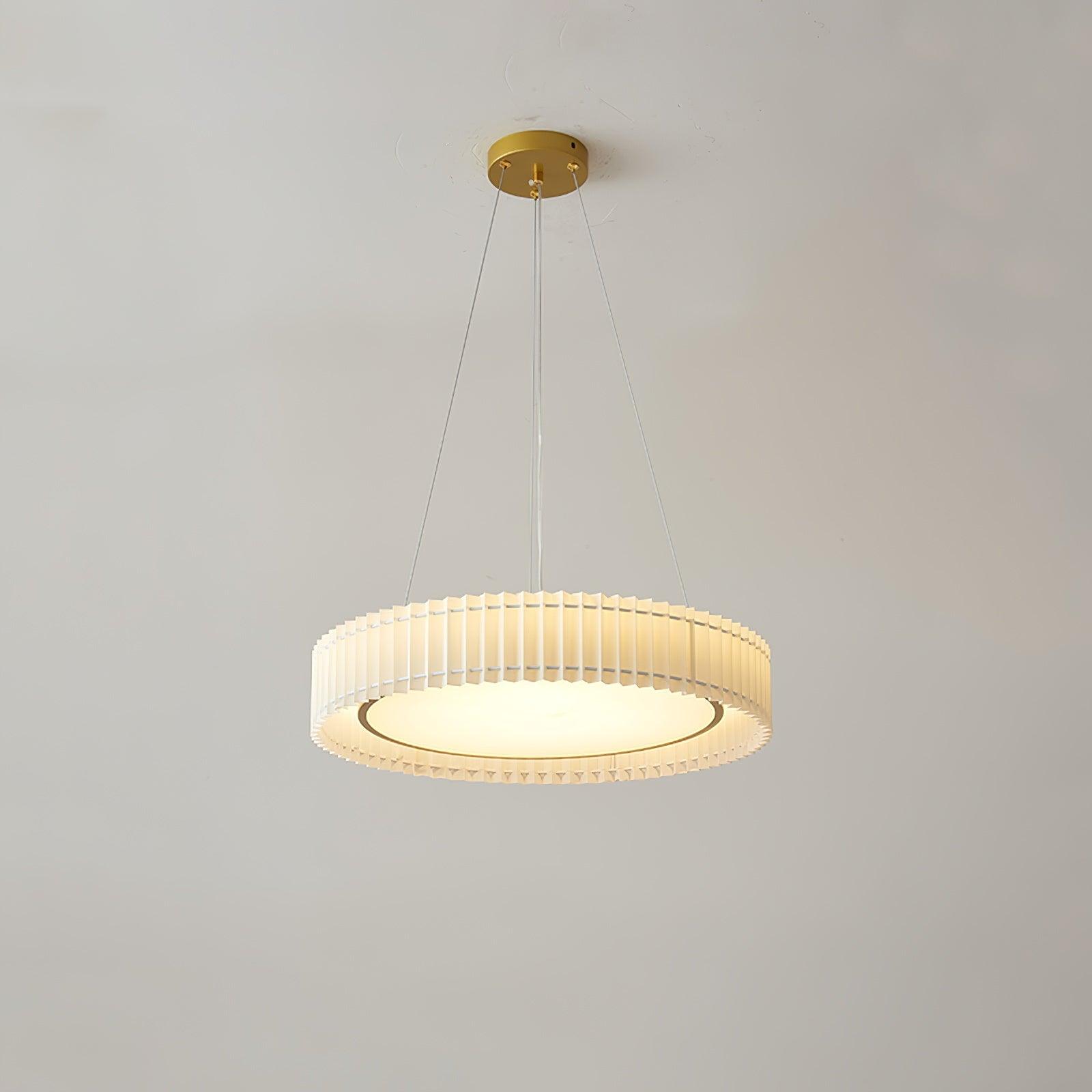 Round Pleated Pendant Lamp