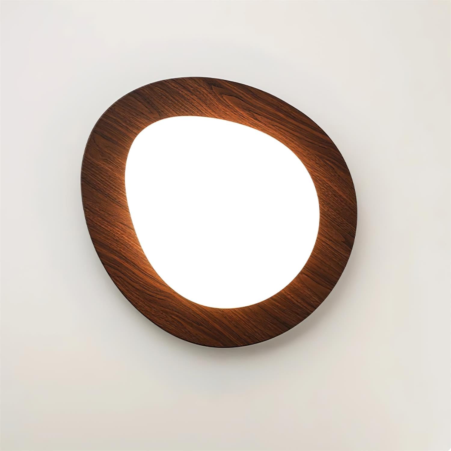 Pebble Walnut Ceiling Light