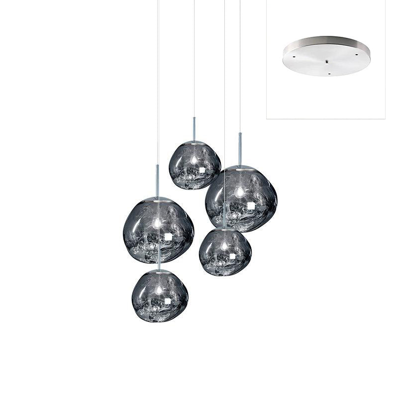 Multi Lava Round Pendant Lamp