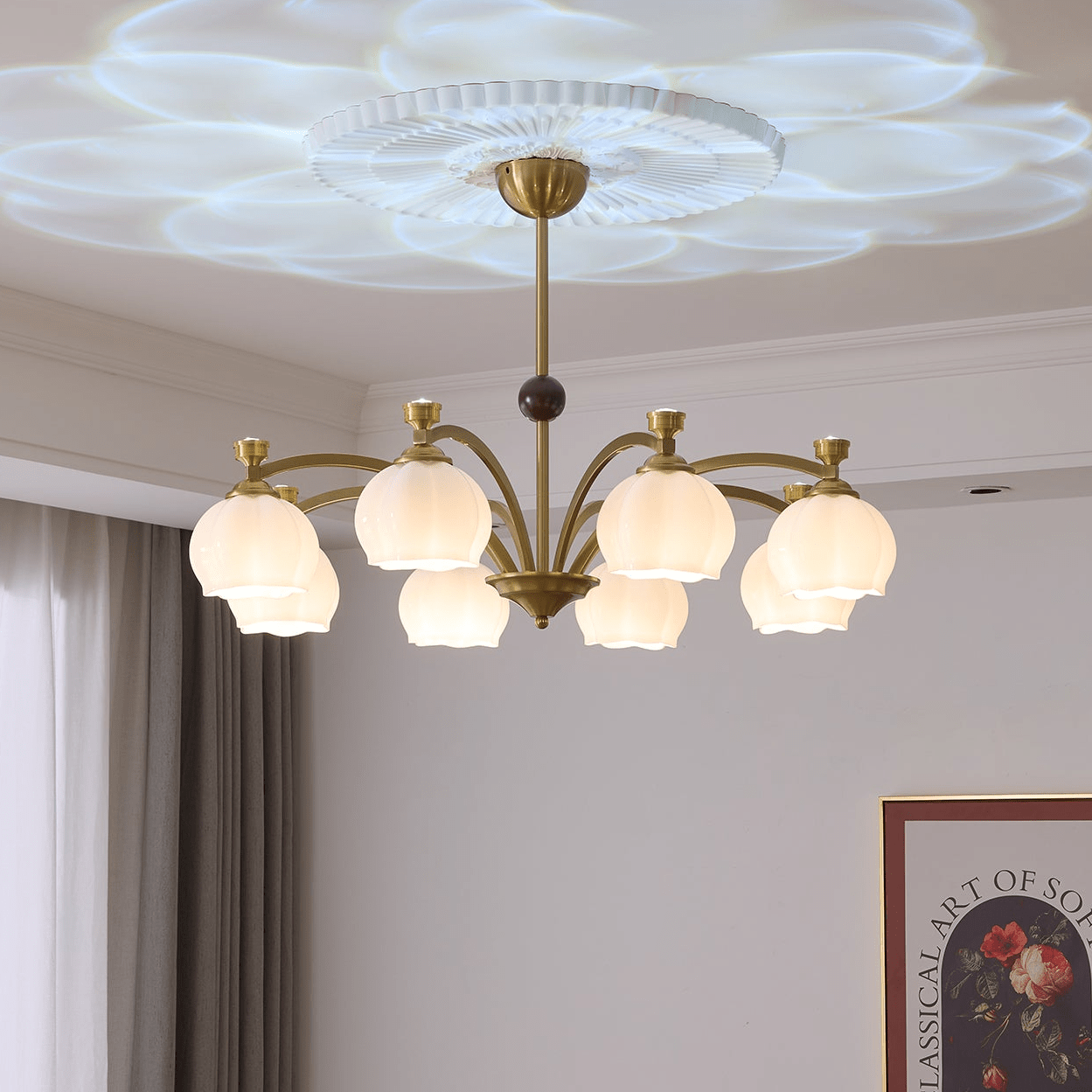 Corinne Arc Chandelier