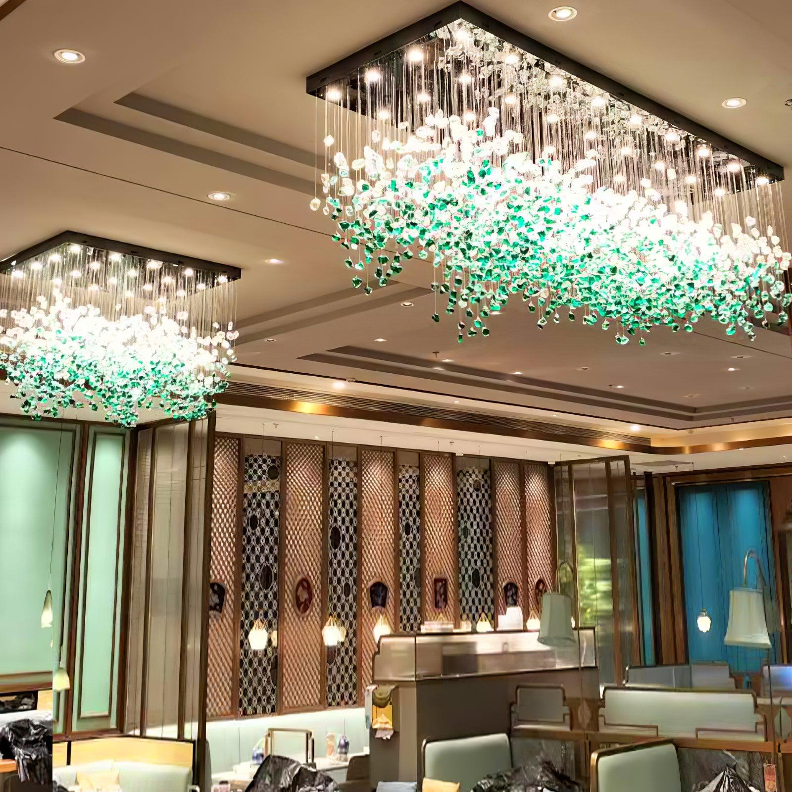 Multicolor Crystal Stone Chandelier