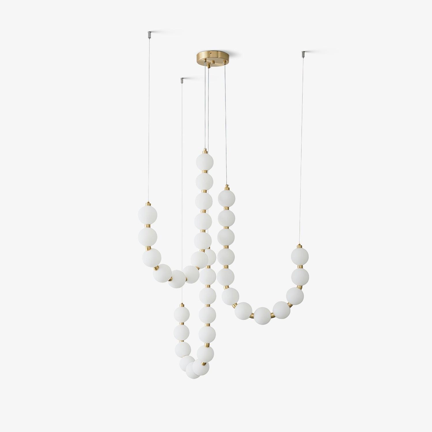 Glass Pearl Necklace Chandelier