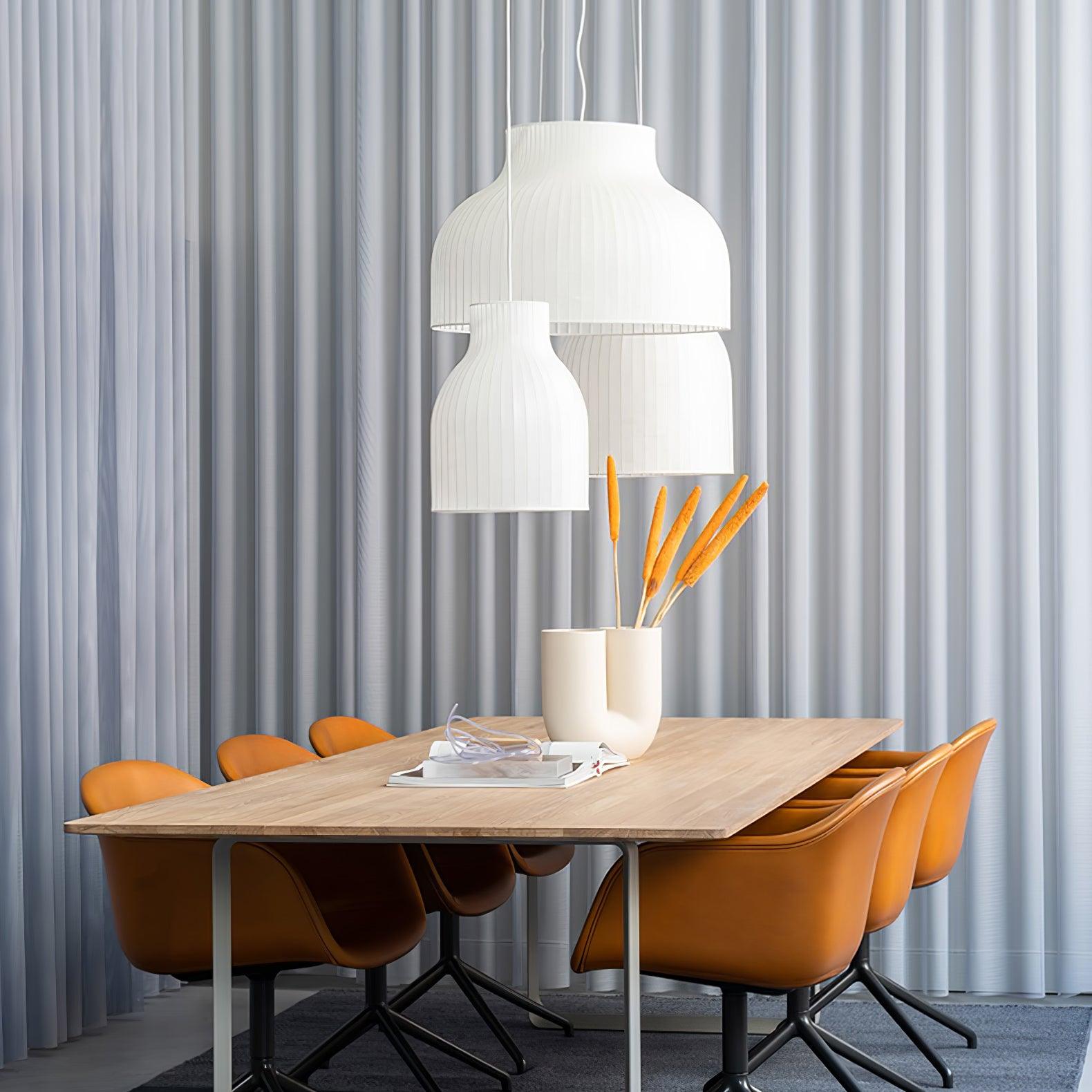 Serica Trio Silk Collection Pendant Lamp