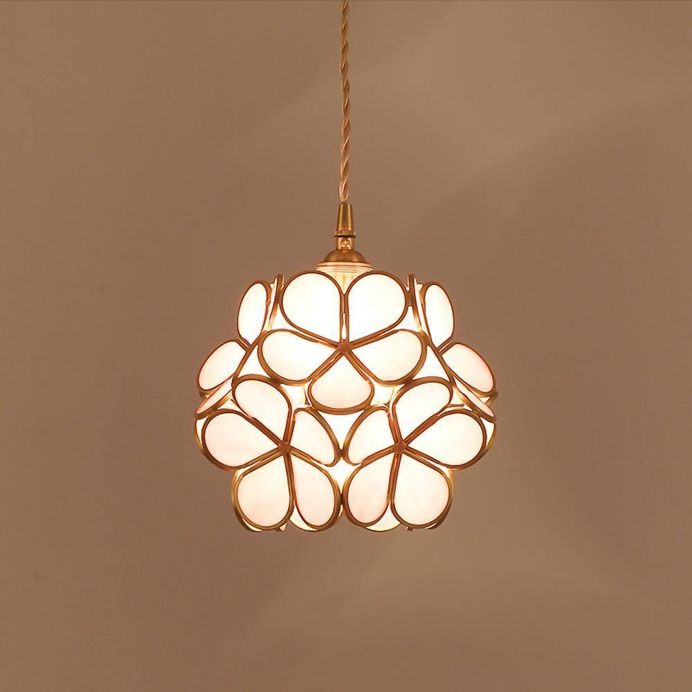 Glass Petal Pendant Light