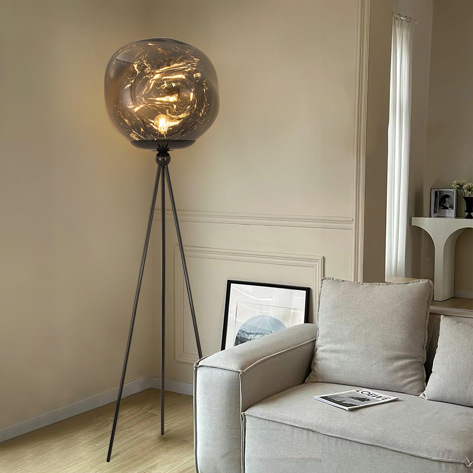 Lava Tripod Rock Floor Lamp