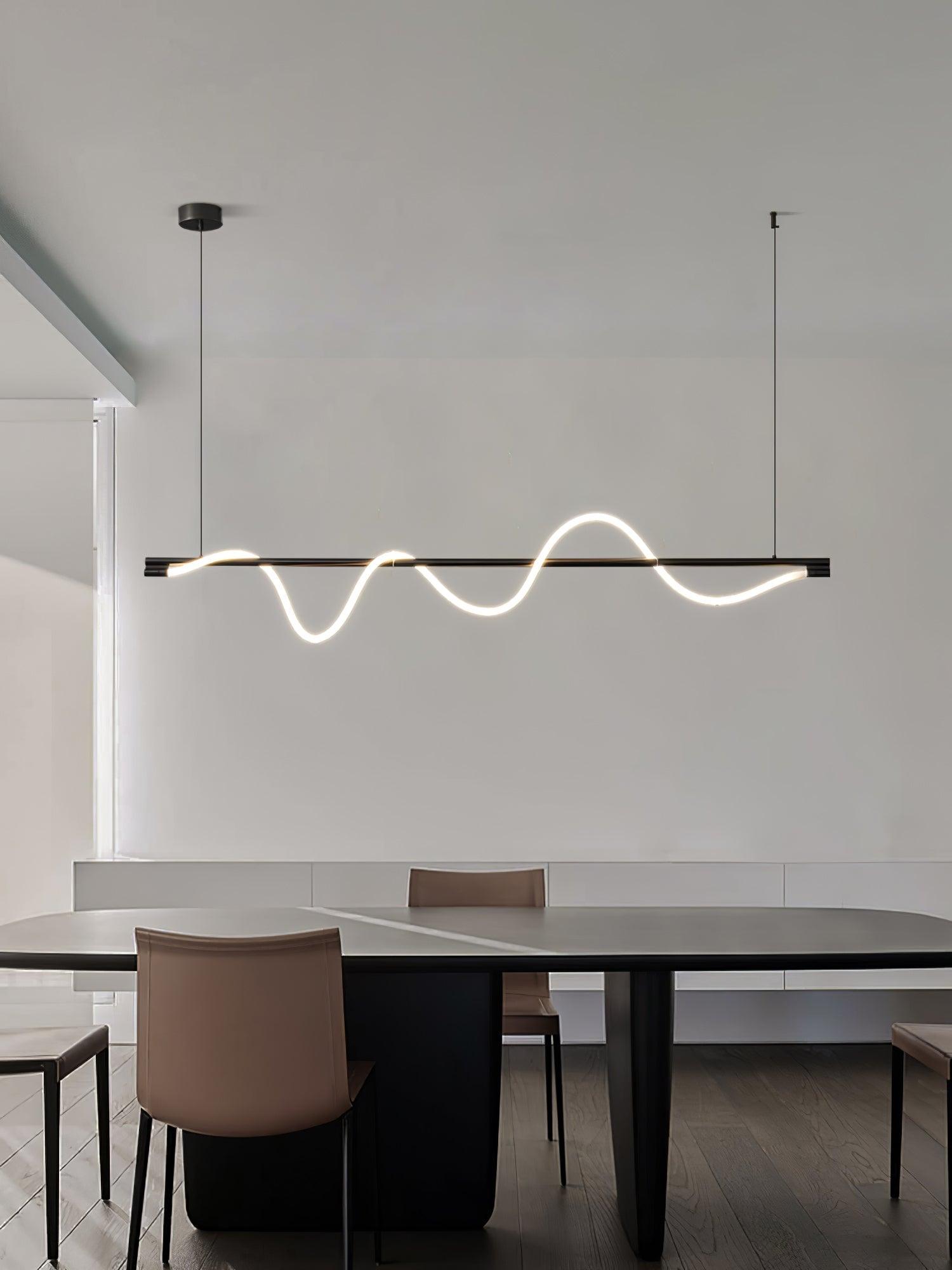 Linear Curve Island Pendant Lamp