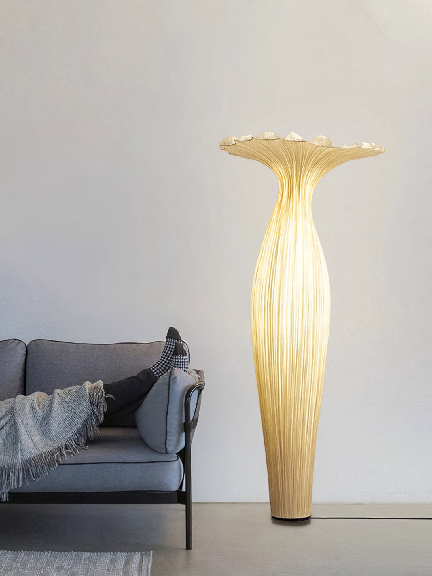 Vase Fabric Floor Lamp