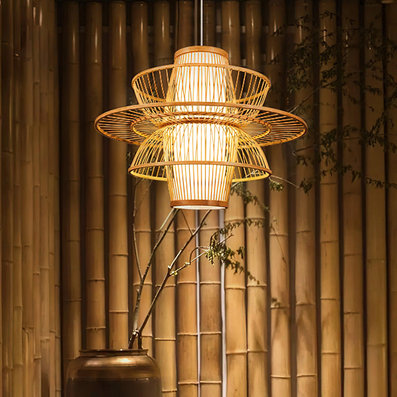 Handmade Sigyn Bamboo Pendant Lamp