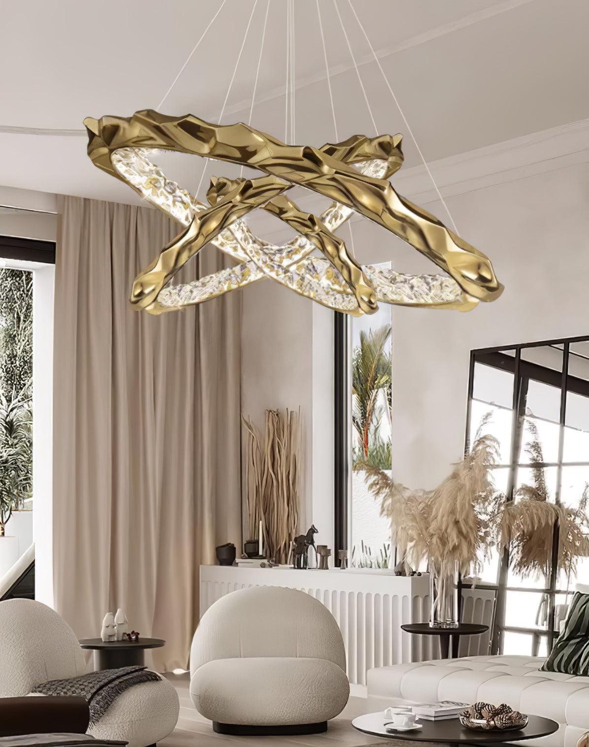 Resin Circlet Brass Pendant Lamp